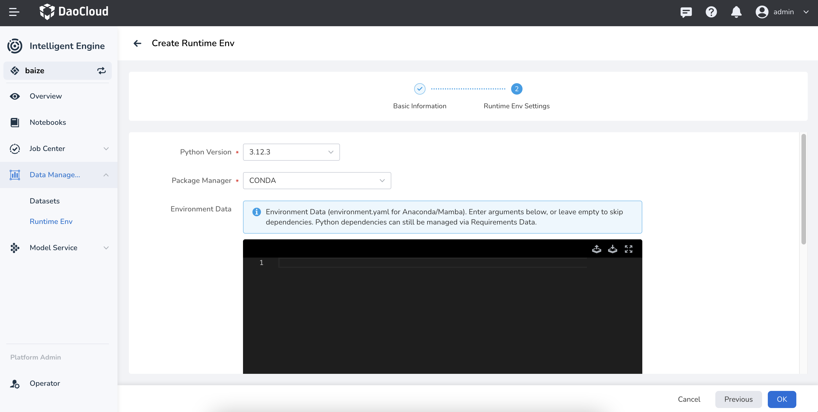 Configure Environment
